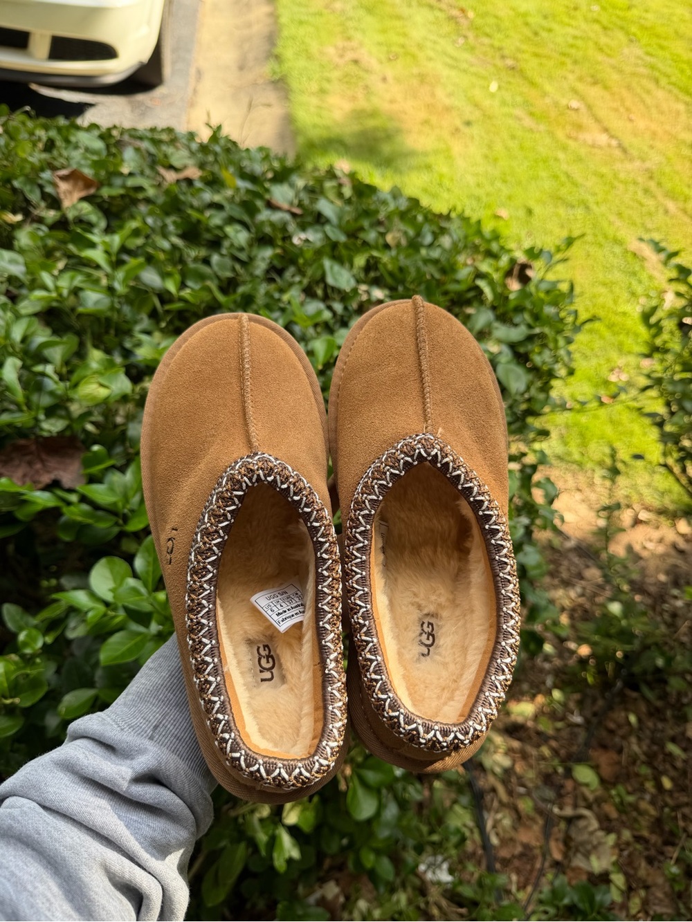 UGG Tasman II Chestnut Suede Slip-On Shoes Women’s Size 6